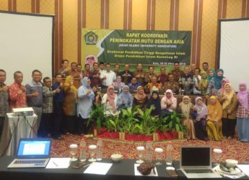 Rapat Koordinasi Peningkatan Mutu PTKI dengan AIUA dihadiri oleh Ketua LPM IAIN Bukittinggi